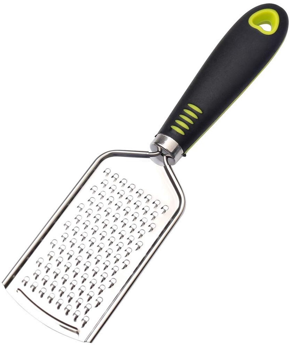 Dailygoods- Rasp roestvrij staal - Multifunctionele rasp - Parmezaanse kaas/citroenrasp - Ergonomisch handvat - Vaatwasserbestendig - Groot raspoppervlak - Keukenrasp