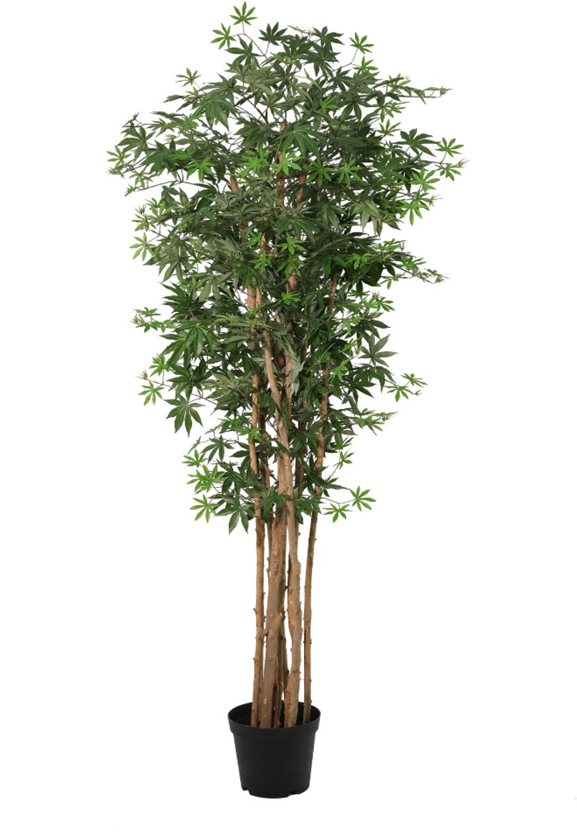 Trendyplants - Kunst Acer Palmatum - Japanse Esdoorn - Kunstplant - Hoogte 180cm - Potmaat Ø20cm