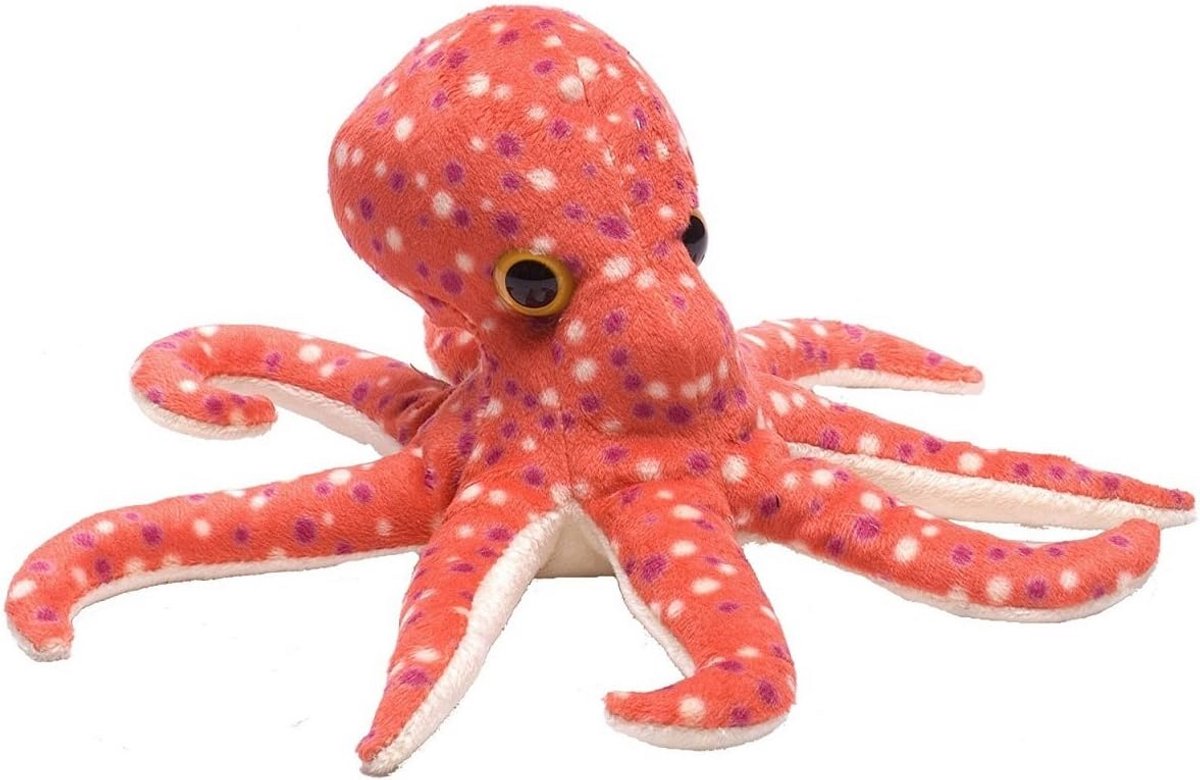 Pluche Octopus - Knuffelbeest Kind - Spelen en knuffelen - Hoge kwaliteit stof - 18 cm - Octopus