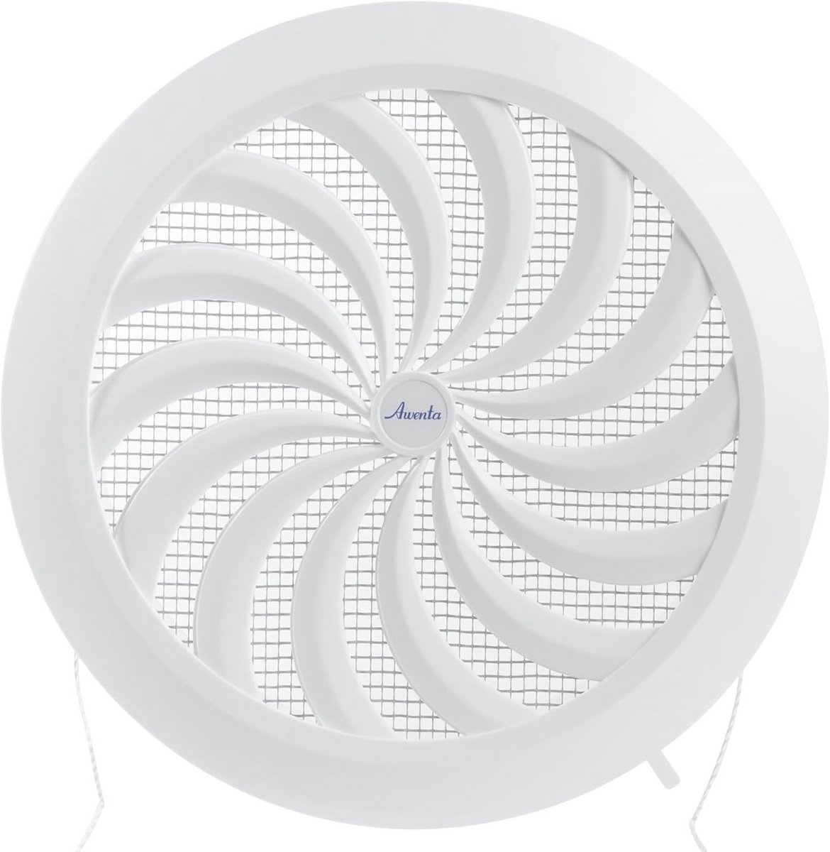 Ventilatierooster Rond - Roosterhoes Inbouw - Ventilatie Binnen - Geïntegreerd Muggennet - 152 cm Diameter - Wit