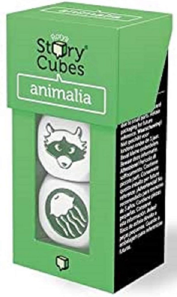 Verhalen Dobbelstenen - Creatief Spel - Verhalen Vertellen - Dieren Thema - 3 Blokjes - Groen