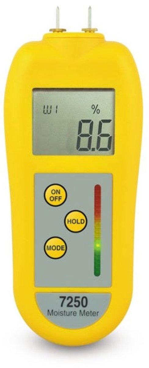 7250 Vochtigheidsmeter met geïntegreerde pinnen