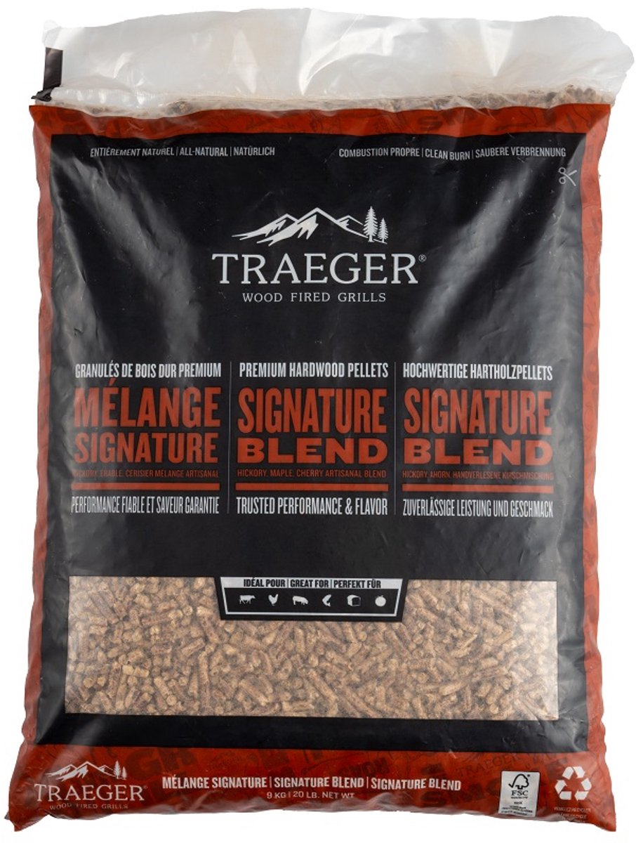 Bol.com Traeger - Grill - Pellets - Signature - Blend - 9 kg aanbieding