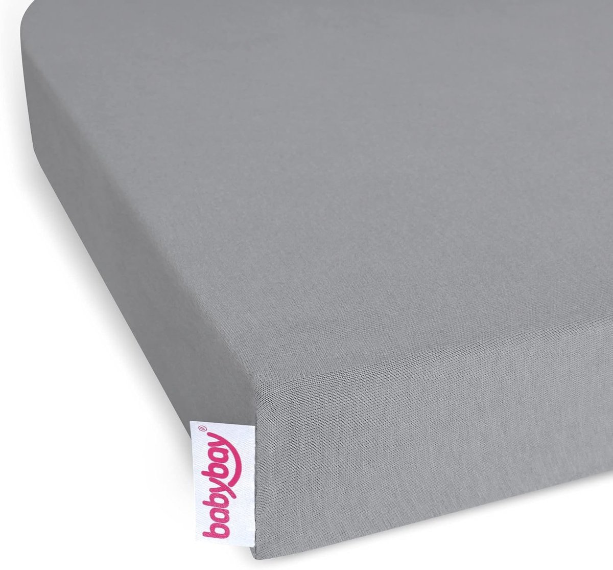 Hoeslakentje Vorm - Matrasbeschermer - Baby Bed - Ronde Vorm - 140 x 89 cm - Grijs