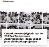 Dailygoods - 200 Pcs Transistoren Assortiment Kit - Elektronica Projecten - Diverse Types - Siliconen Transistors - Voor Hobbyisten - Inclusief BC337...
