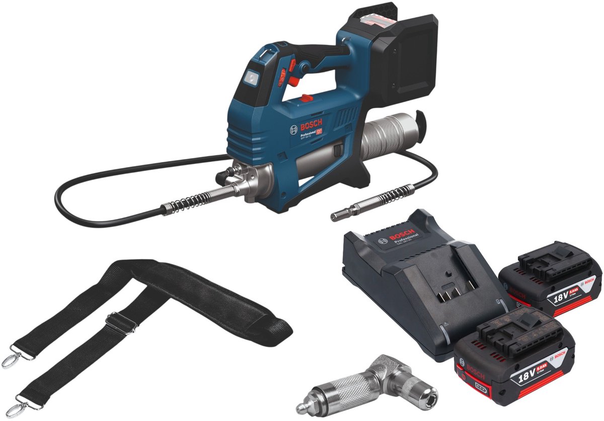 Bosch GFP 18V-10 accu-vetspuit 18 V 10000 psi + 2x accu 5,0 Ah + oplader