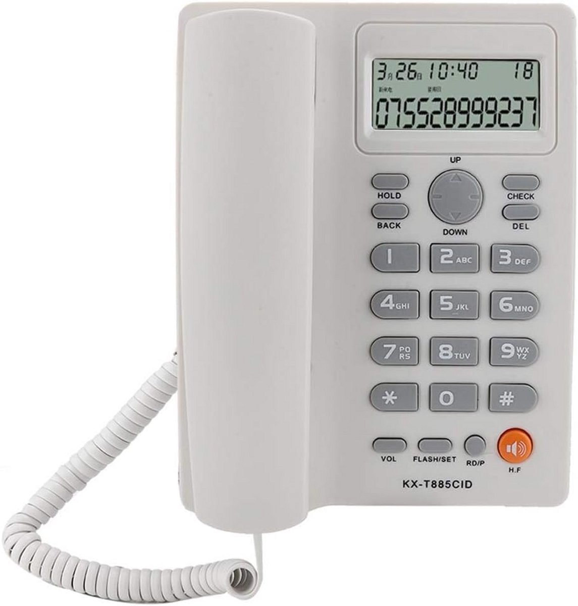 Vaste Telefoon - Handsfree Toestel - Thuisgebruik Kantoor - Ruisonderdrukking - N.v.t. - Wit