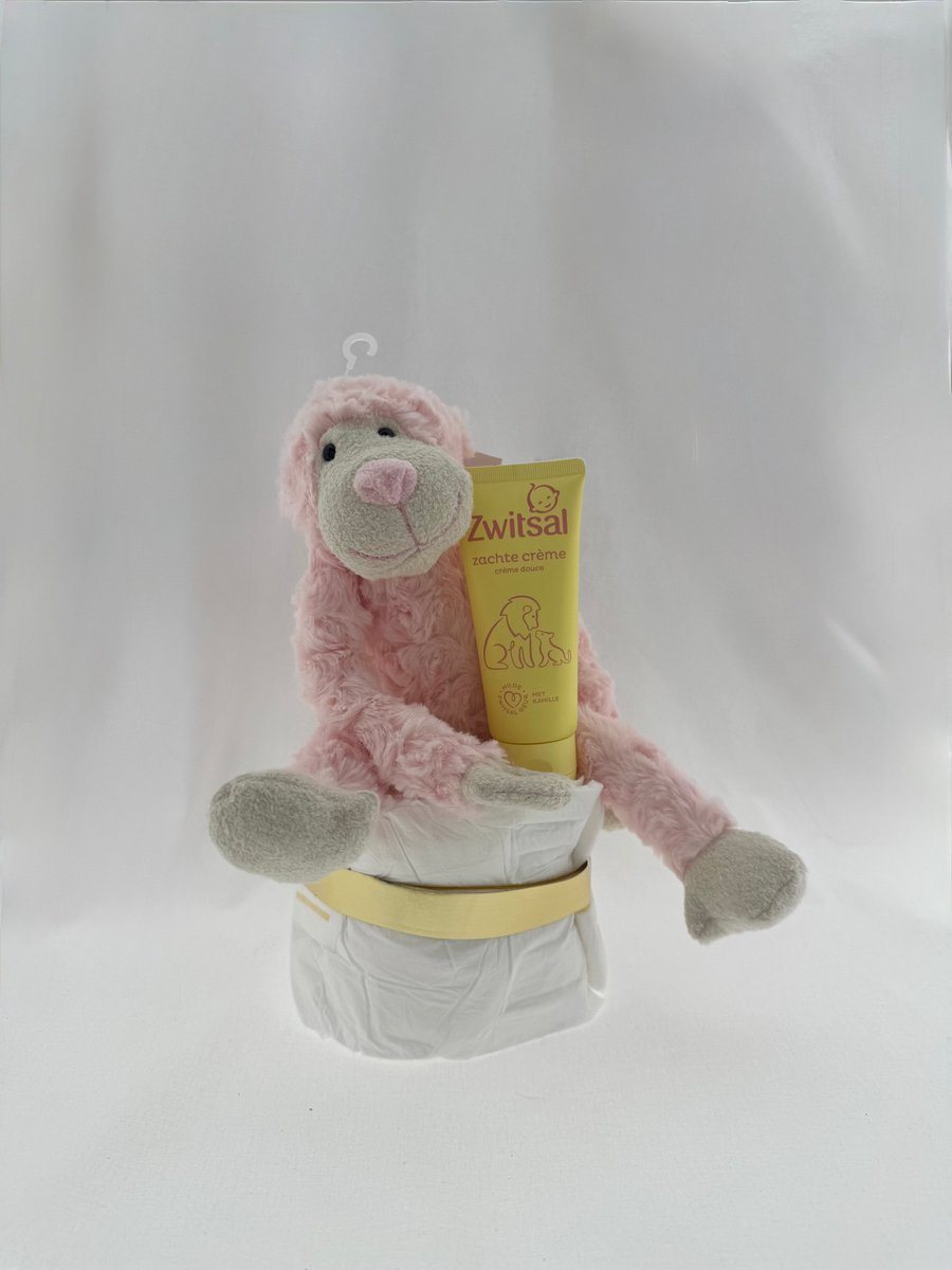 Baby •Kraam Cadeaupakket Meisje• Luiertaart knuffel Zwitsal - Cadeau voor Vrouwen - Perfect Gifts