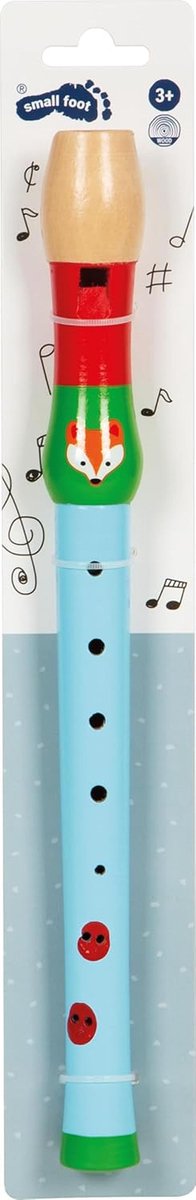 Kinderfluit - Muziekinstrument - Muzikale opvoeding - Stevig houten ontwerp - Vanaf 3 jaar - Blauw rood groen