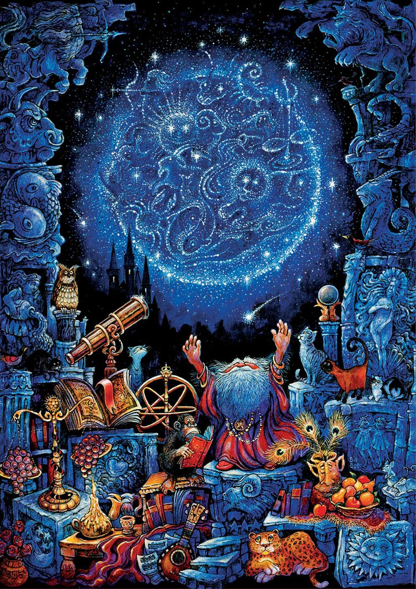 Educa - Astrologe 1000 Teile Nachtleuchtpuzzle