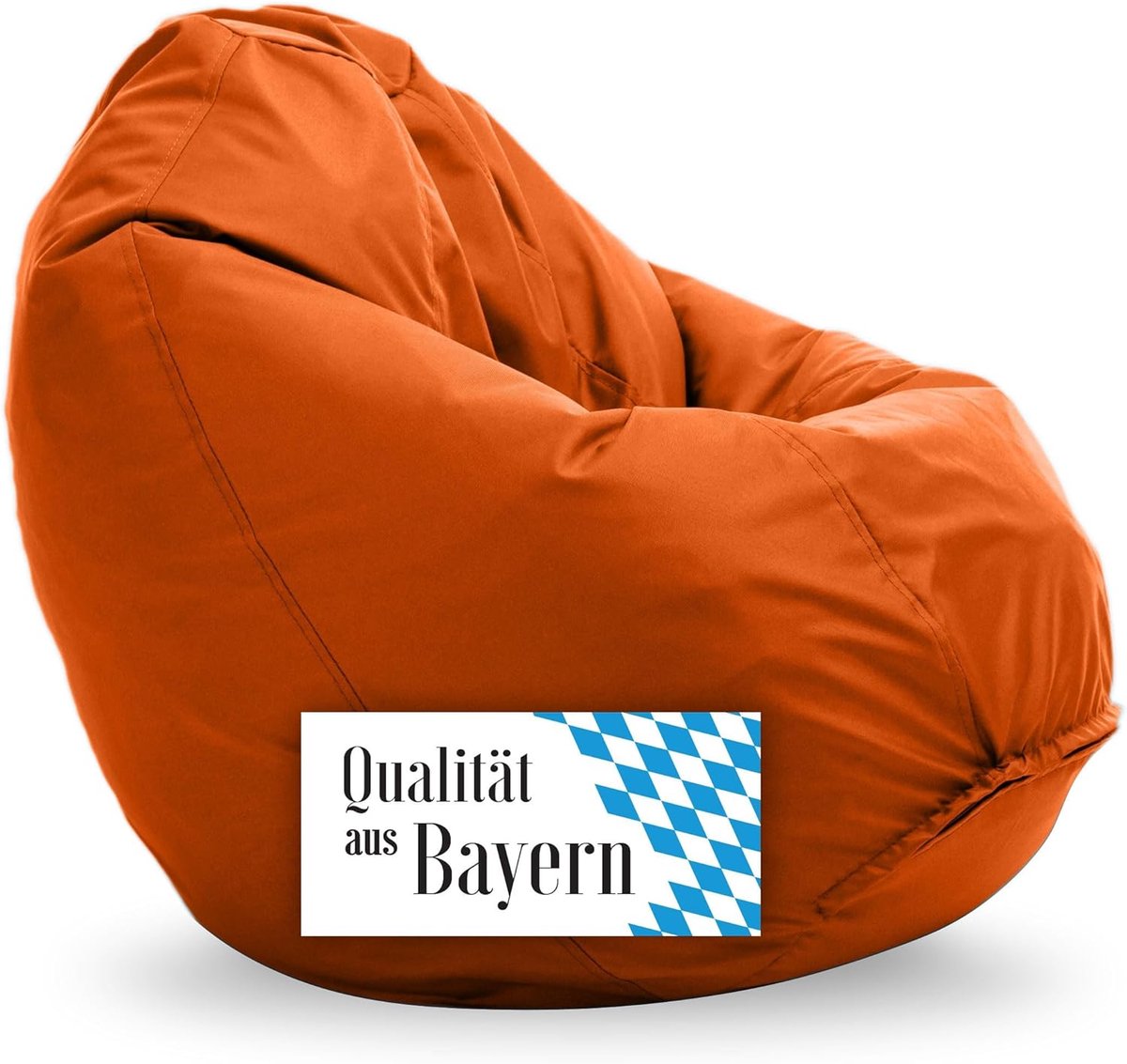 Zitzak - Beanbag - Ontspannen en Gamen - Voedselveilige Vulling - 80 x 70 cm - Oranje