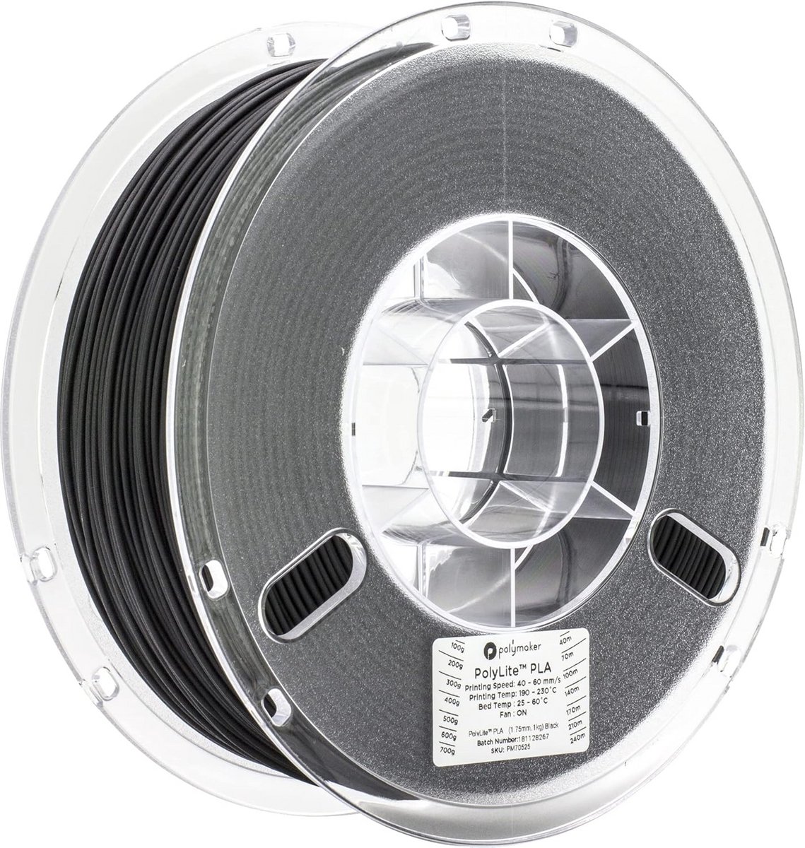 3D Printer Filament - PLA Draad - Objecten Printen - Makkelijk Printbaar - 1 kg - Zwart