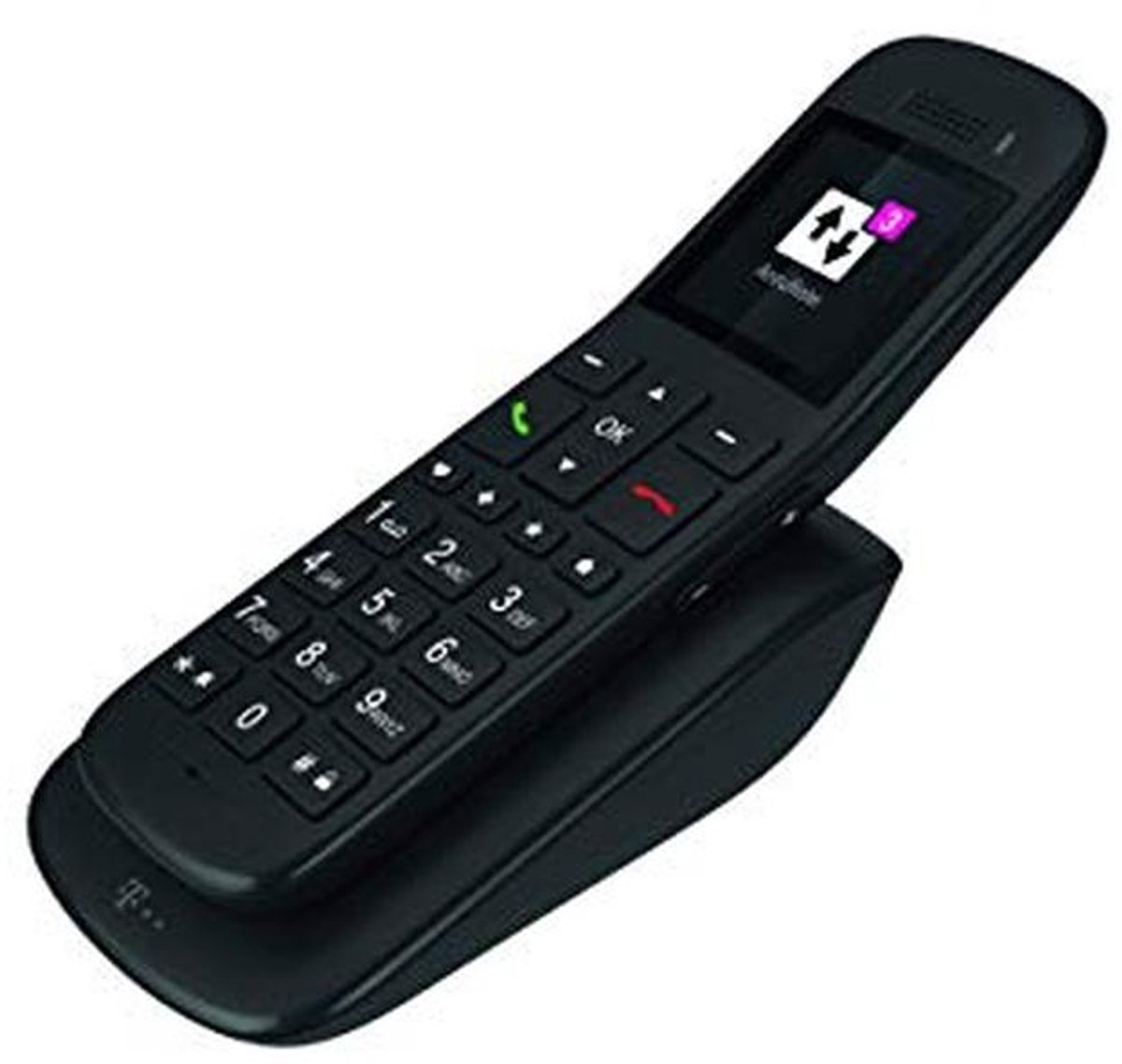 Draadloze Telefoon - Grote Toetsen Telefoon - Eenvoudig Bellen - Extra Grote Toetsen - Verlicht Kleurendisplay - Ebenhout