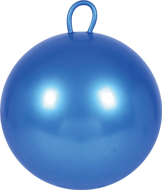 Blauwe skippybal met handvat