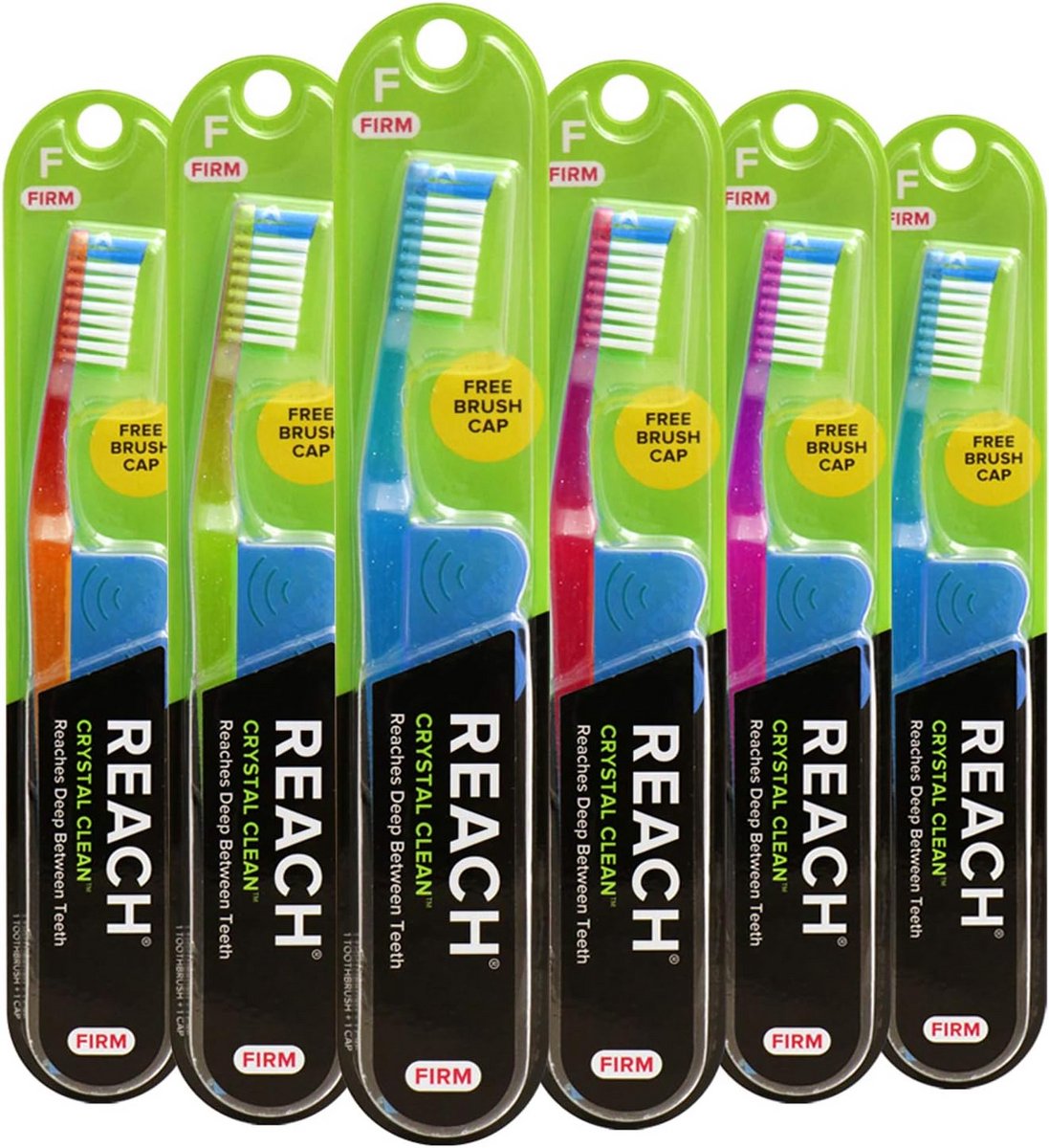 Tandenborstel - Mondverzorging - Dagelijkse Hygiëne - Schuine Nek Ontwerp - 6 Stuks - Diverse Kleuren