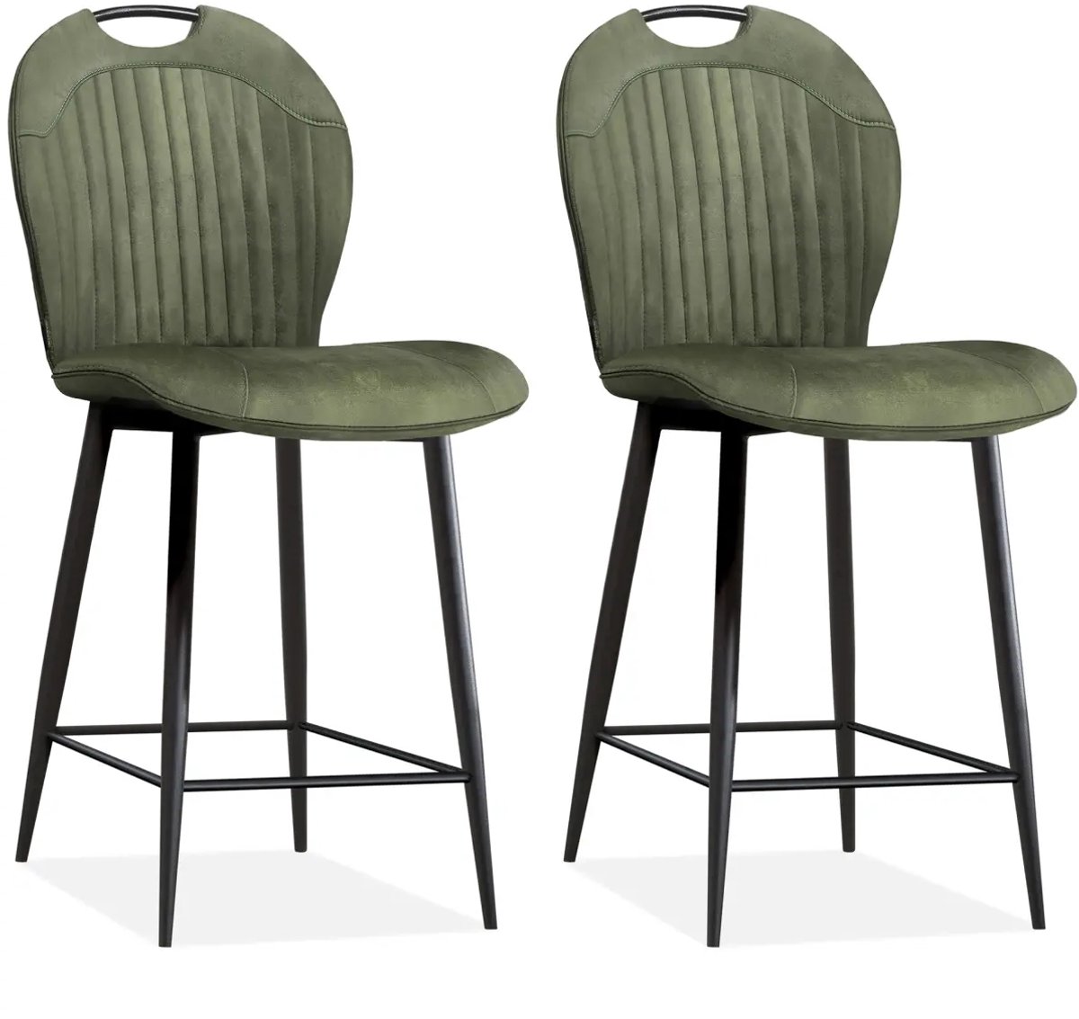 MX Sofa - Barstoel Capri - Olive (set van 2 stoelen)