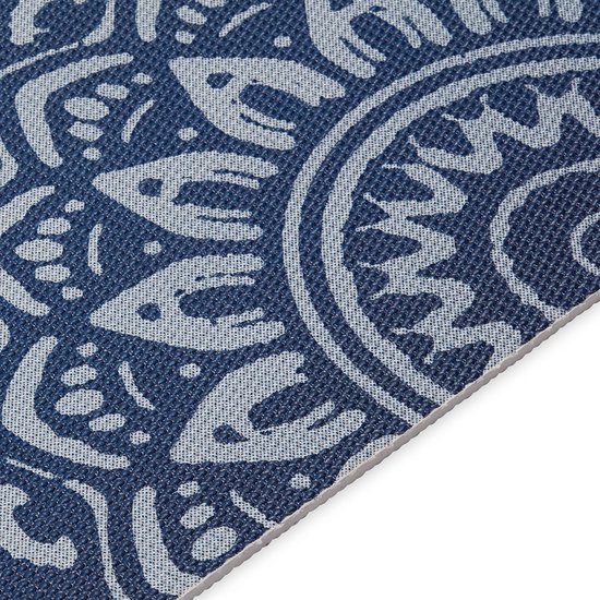 Yogamat - Fitnessmat Oefenmat - Vloertrainingen Thuis - Extra Dikke Demping - 173 x 61 cm - Indigo Fade van Yogamat — afbeelding 5