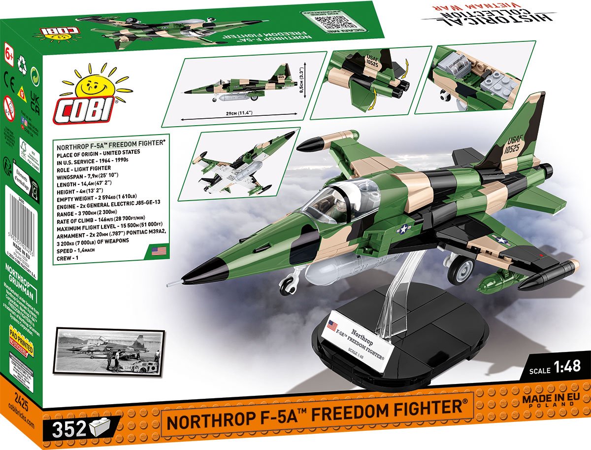 COBI Historical Collection - Northrop F-5A Freedom Fighter Constructiespeelgoed thumbnail 3