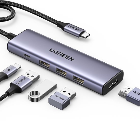Adaptateur multifonction UGREEN USB-C 5 en 1