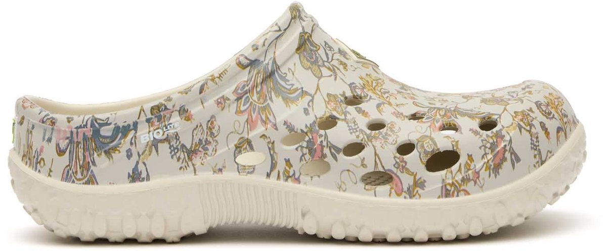Muck Boot Muckster Lite | Lichtgrijs/Bloemenprint - FW Clogs Volwassenen - Maat 37 -