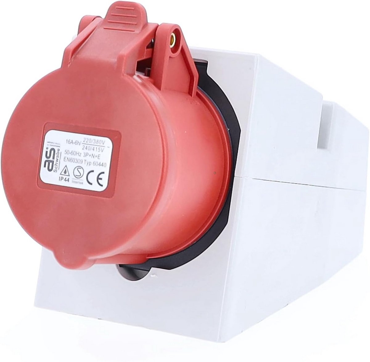 CEE Stopcontact - Krachtstroom Contact - Stroom Aansluiten - 5-Pins 400V - 16 Ampère - Wit