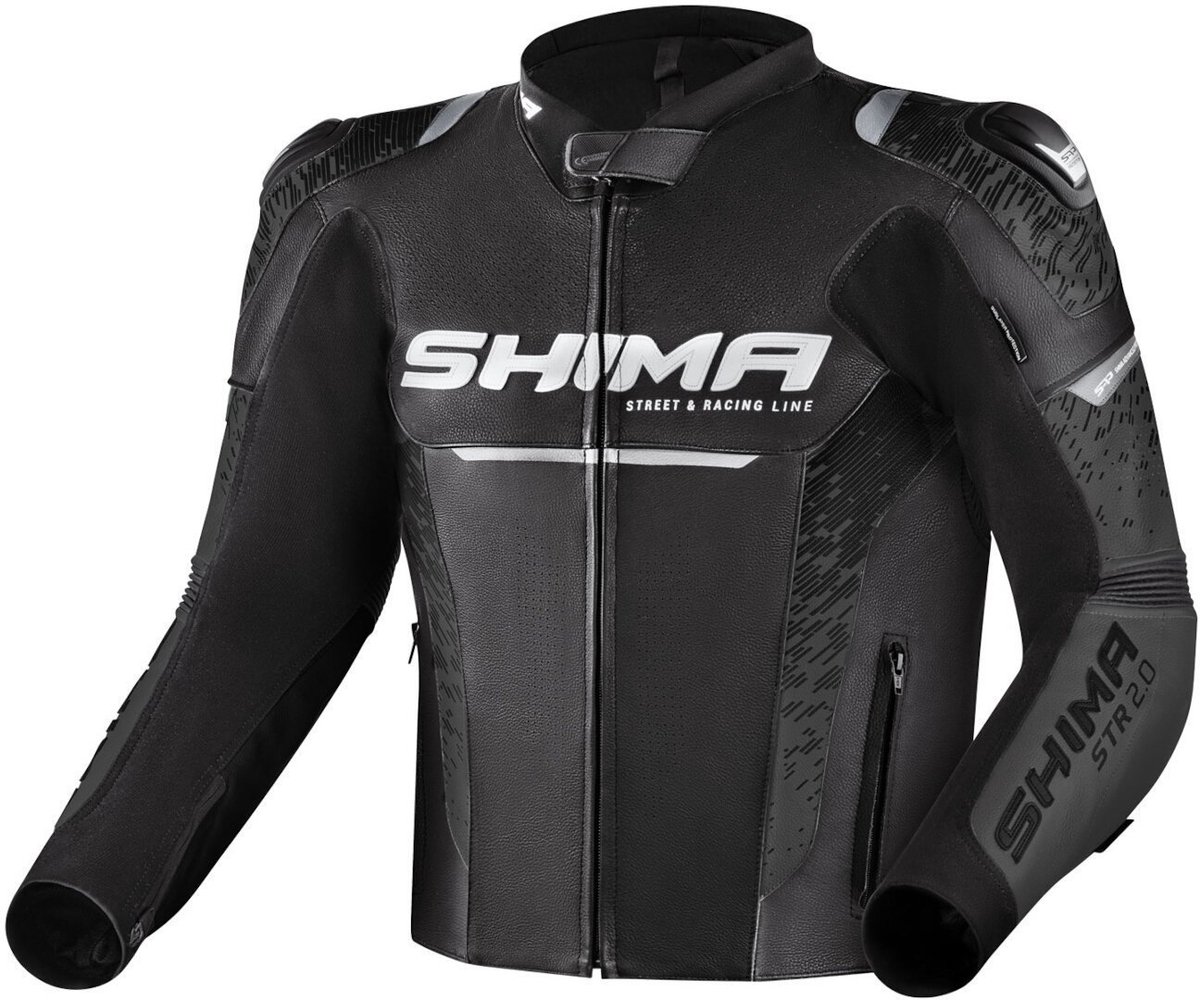 SHIMA STR 2.0 Zwart Leren Motorjas - Jas