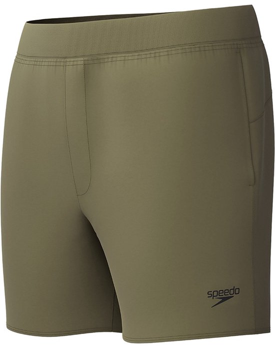 Short de bain Speedo pour homme avec fermeture éclair 4way Flex The Lookout Volley, vert