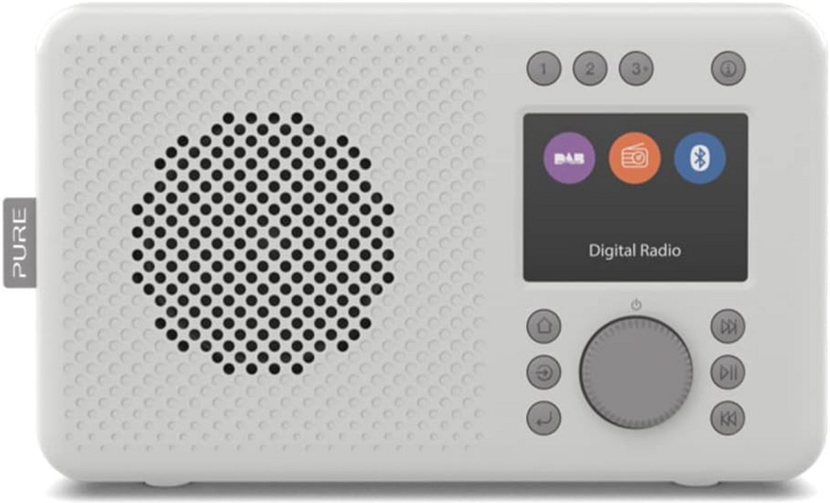 DAB+ Draagbare Radio met Bluetooth 5.0 - TFT Kleurendisplay, 20 Zendergeheugens, USB en Batterijvoeding