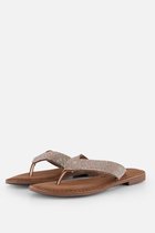Lazamani Rainbow Slippers zilver Leer - Dames - Maat 40
