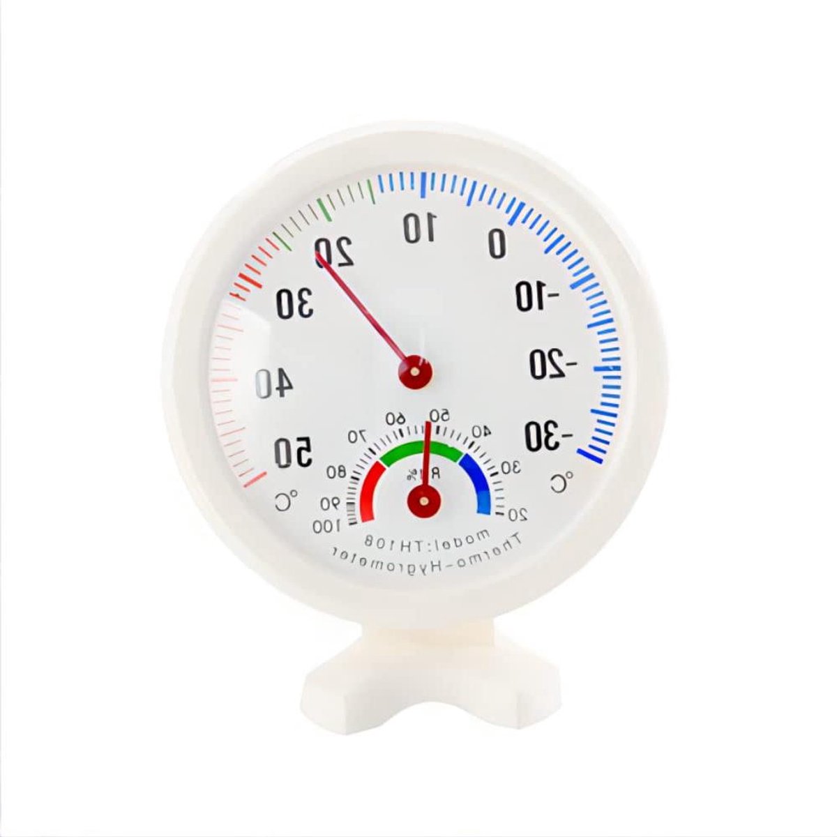 Analog Indoor Thermometer Hygrometer with Dial Shape Display and Pointer Instructions