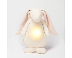 Moonie The Humming Friend Powder 2.0 - hartslag knuffel - konijn - roze oren