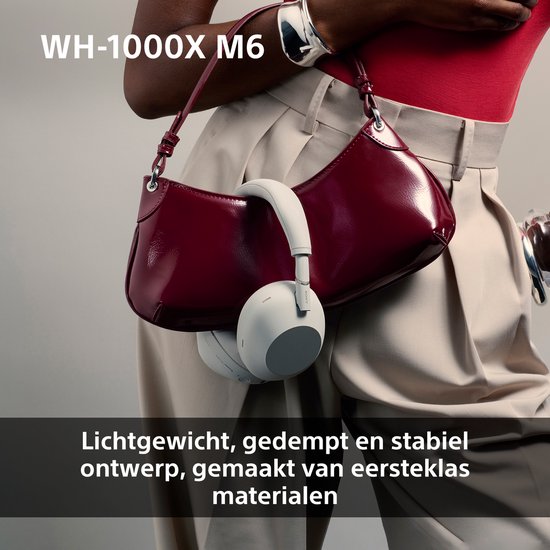 Sony WH-1000XM6 - Casque sans fil à réduction de bruit - Argent