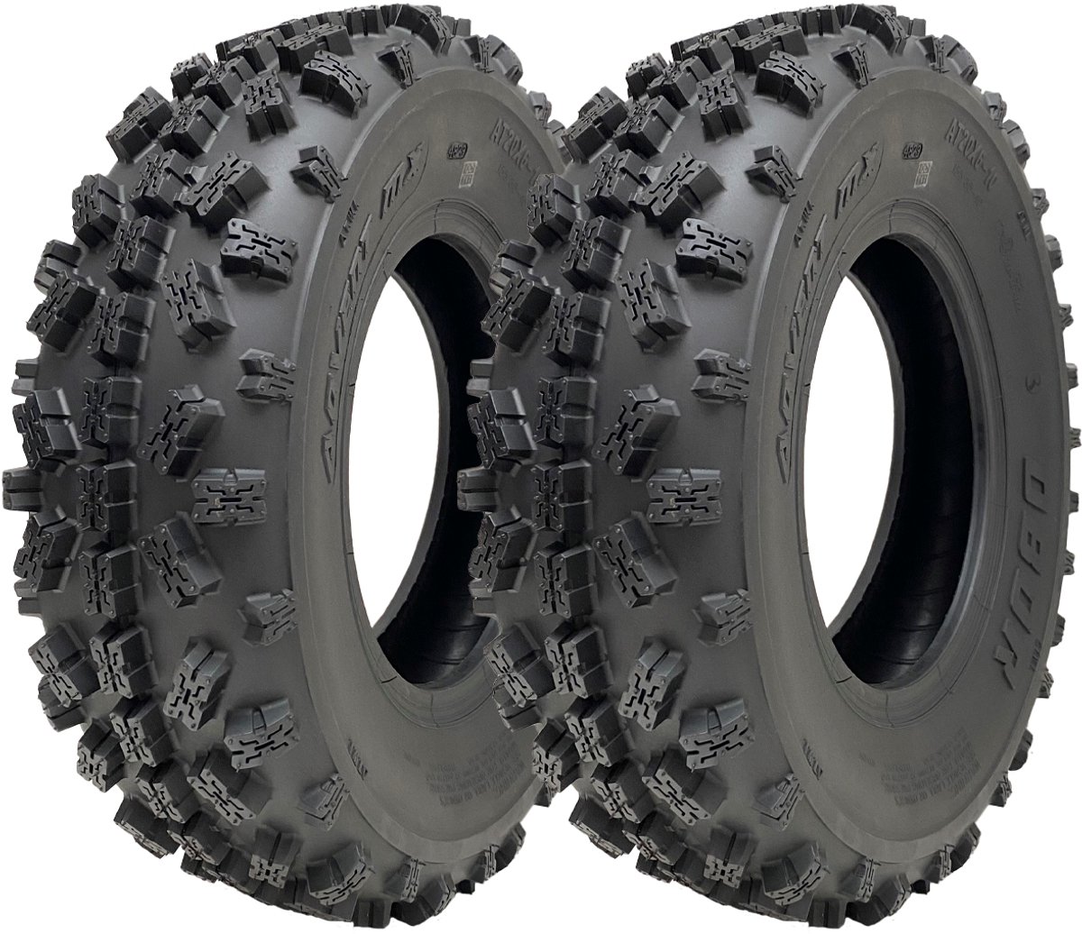 20x6-10 ATV-banden OBOR Advent 155/85-10 tubeless, goedgekeurd voor de openbare weg, 73 kg (set van 2)
