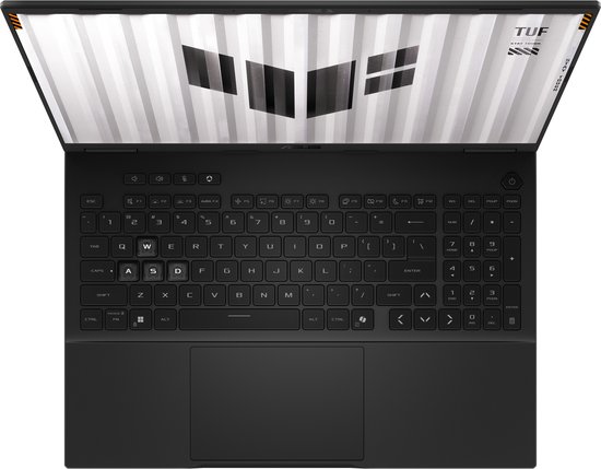 ASUS TUF Gaming F16 FX608JPR-QT088W Intel® Core™ i7 i7-14650HX Laptop 40,6 cm (16") WQXGA 16 GB DDR5-SDRAM 1 TB SSD NVIDIA GeForce RTX 5070 Wi-Fi 6E (802.11ax) Windows 11 Home Nederlands Grijs