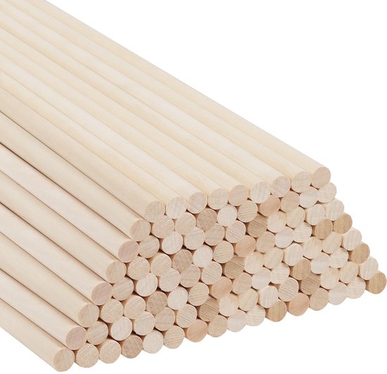M10 Houten Deuvel Kast Lade Ronde Gecanneleerde Hout Ambacht Paspennen Staven Set Meubels Montage Lengte: 30mm-100mm (Size : M10X100mm, Color : 50pcs