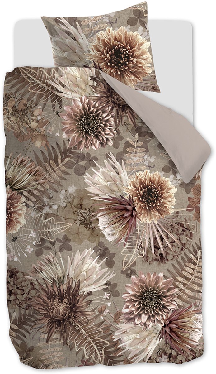 Rivièra Maison - Protea dekbedovertrek - Eenpersoons - 140x200/220 cm - Zand