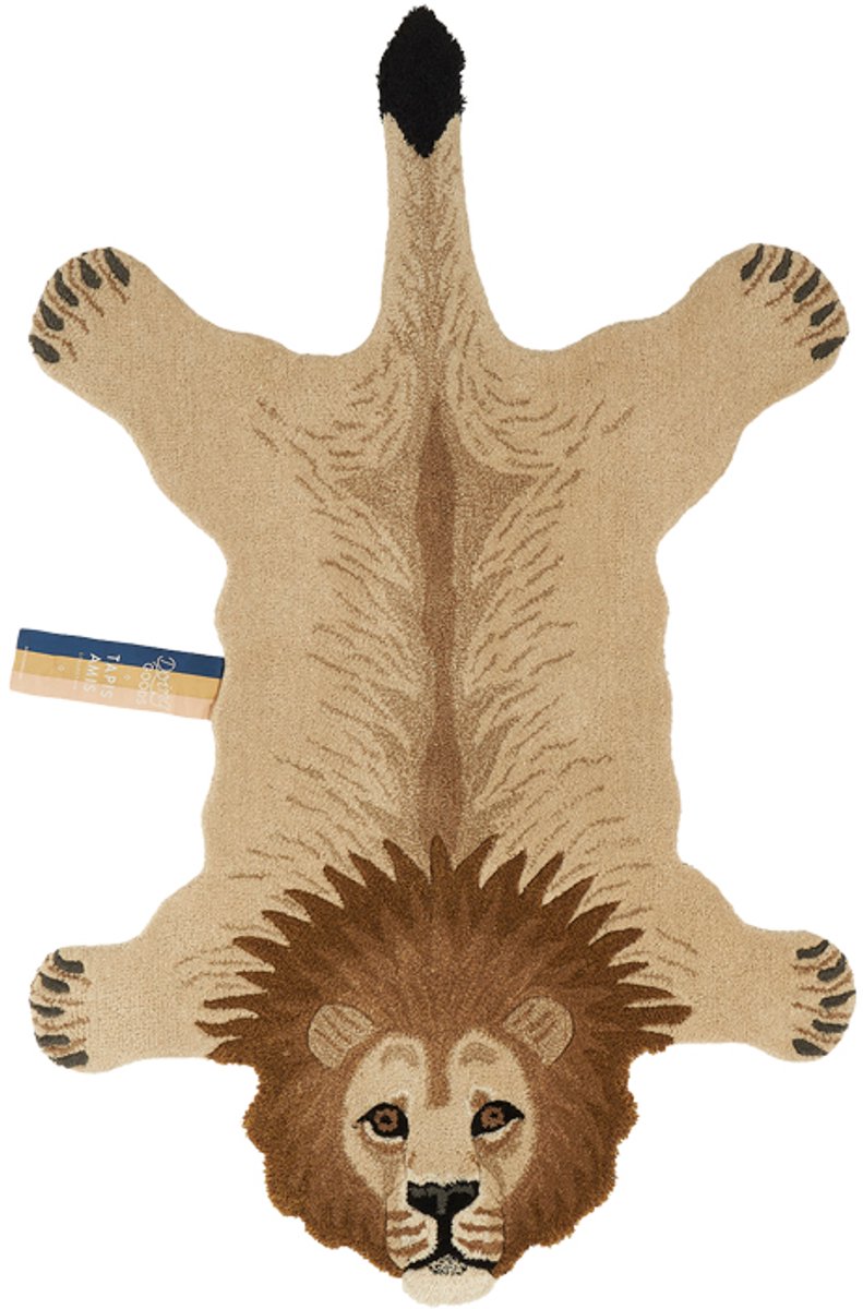 Doing Goods Moody Lion Rug Large - Tan