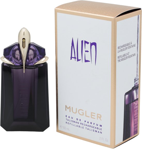 Mugler Alien Eau de Parfum – Bloemige, Houtachtige en Amberachtige Parfum - Navulbare Parfum voor dames - 60ml