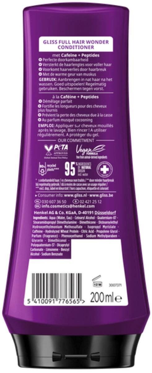 Gliss Conditioner Full Hair Wonder - 200 ml