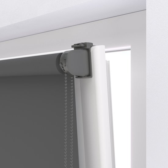 Sonello Verduisterend rolgordijn Klemmfix zonder boren 95cm x 130cm Olijfgroente Klemmfix rolgordijnen met zijkoord voor ramen en deuren klemrolgordijn zonwering ondoorzichtig verduistering Easyfix