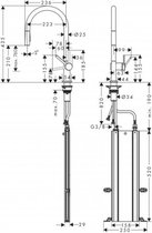 35 mm waterkraan patroon voor blanco gootsteen accessoires, keramische