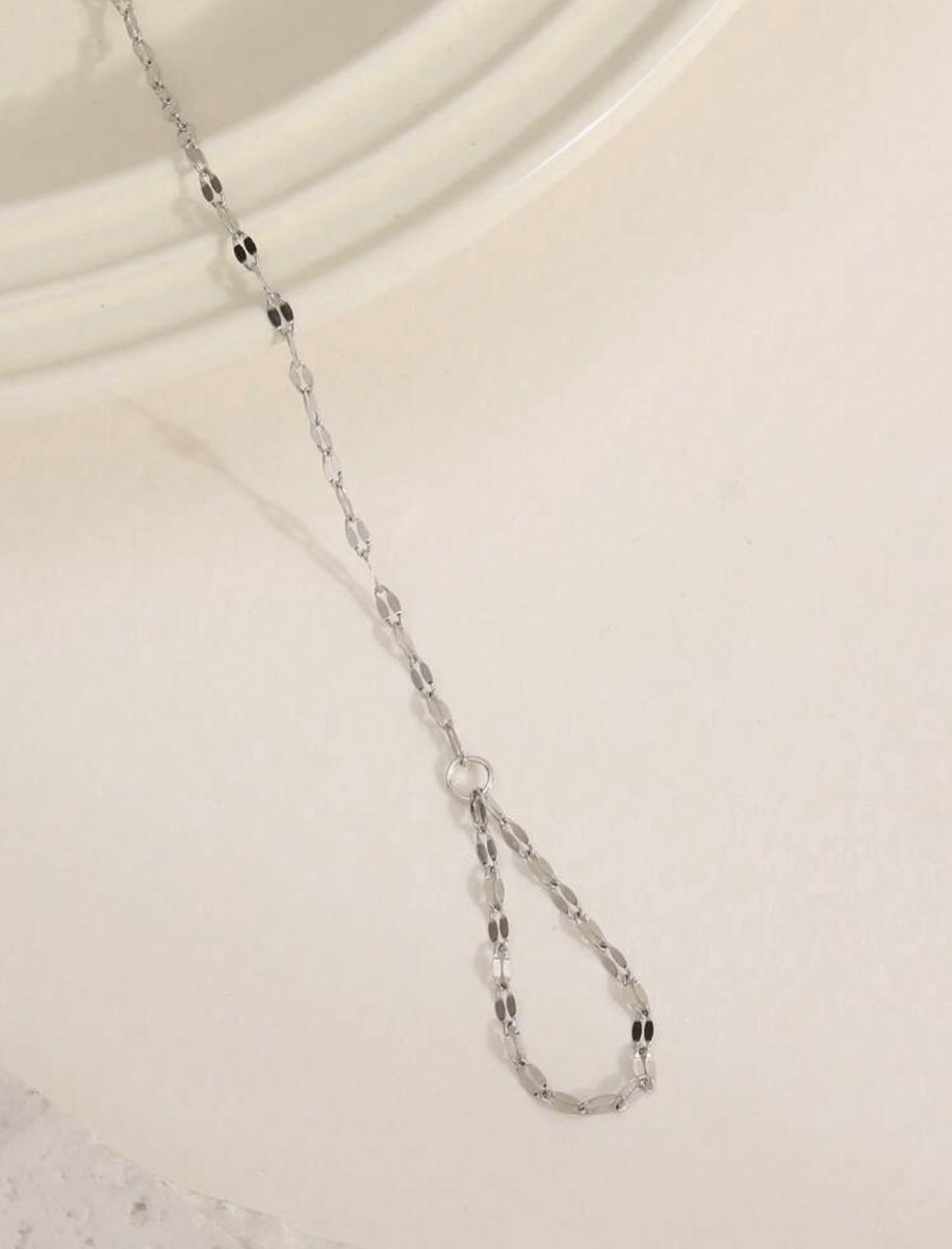 Handsieraad - handketting - roestvrij staal - statement armband - all Around Bracelet - all over bracelet - mystic armband - gecombineerde armband - bedelarmband - bangle -armband met kralen - kralenarmband - statement armband -set armbanden — afbeelding 6