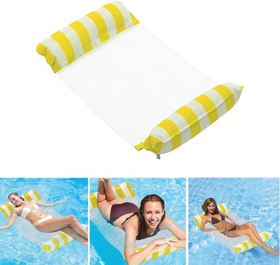 Opblaasbare Waterhangmat 4 in 1 Zwembadspeelgoed Voor Ontspanning En opblaasbare-waterhangmat-4-in-1-zwembadspeelgoed-voor-ontspanning-en