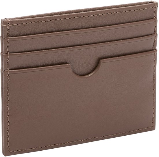 LIEBESKIND BERLIN Cuir Étui pour carte de crédit Soft Nappa Card Holder Russet Brun