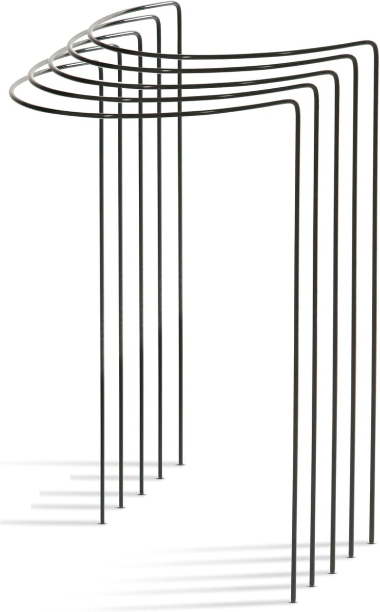 struiksteunen metaal halfrond 40 cm Ø70 cm hoog groene vaste plantenhouder bloemenhouder klimplant plantensteun bloemensteun vaste plantensteun klimhulp struikhouder rozensteun