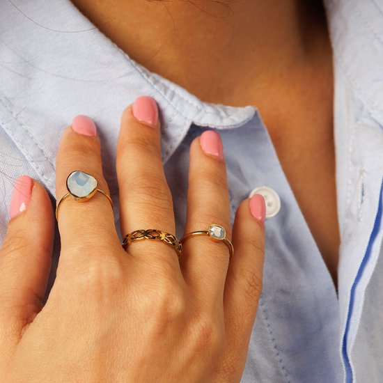 My Bendel - Bague Fleurs en or - Bague Fleurs en or - Avec emballage cadeau luxueux