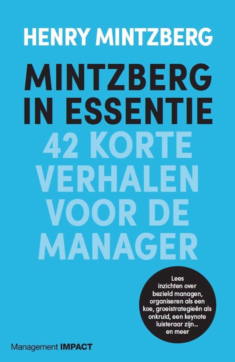 Omslag van Mintzberg in essentie