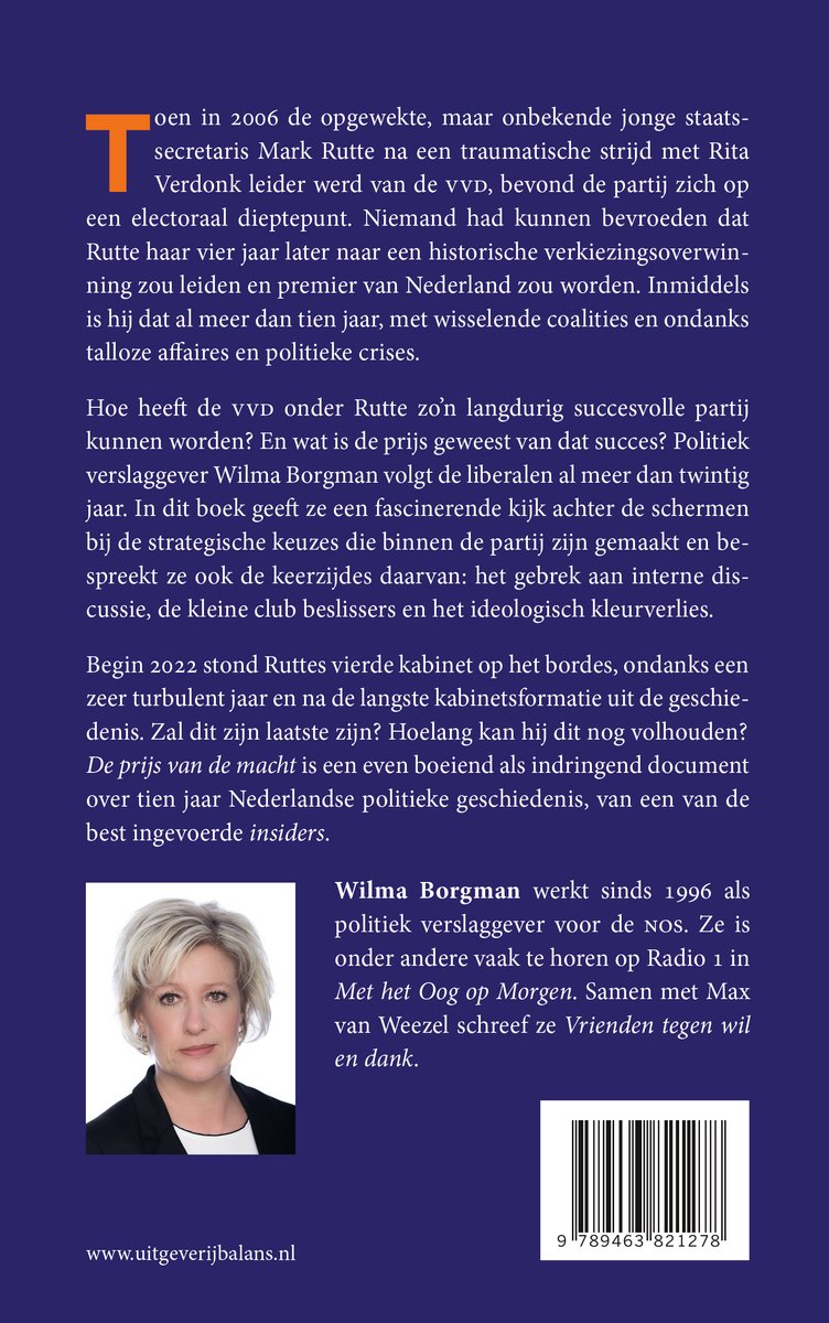 De prijs van de macht - back cover