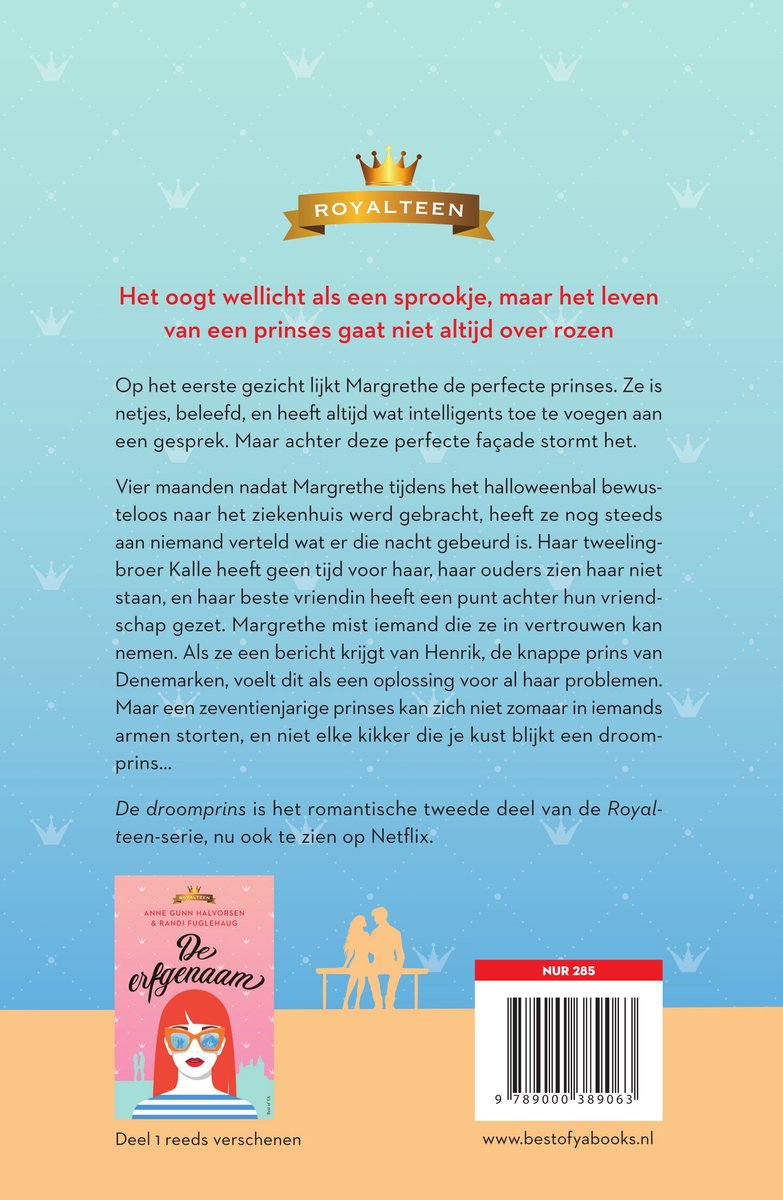 Royalteen 2 - De droomprins - back cover