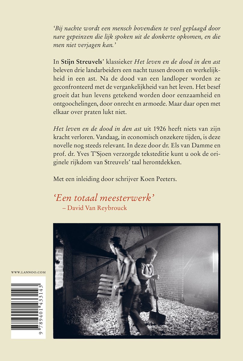 Het leven en de dood in den ast - back cover